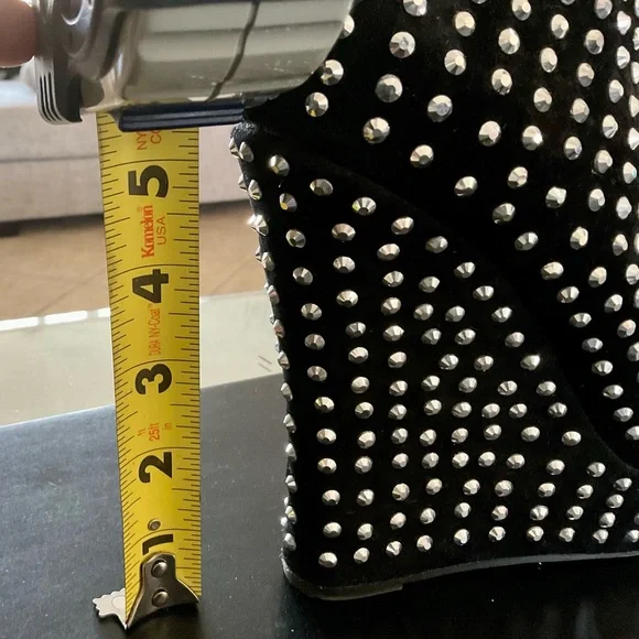 SHIEKH STUDDED WEDGE SHOES - Picture 5 of 8